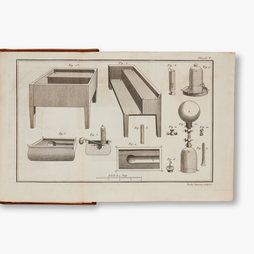 View full screen - View 1 of Lot 131. Lavoisier, Antoine Laurent | Traité élémentaire de chimie. Paris, 1789, full brown morocco.