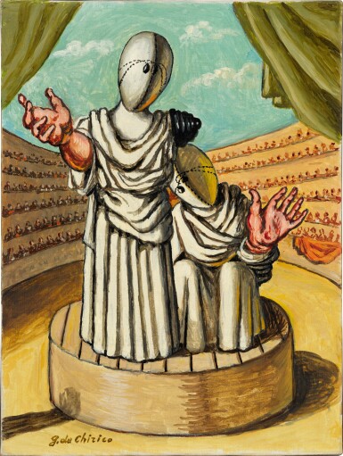 View full screen - View 1 of Lot 64. La commedia e la tragedia.