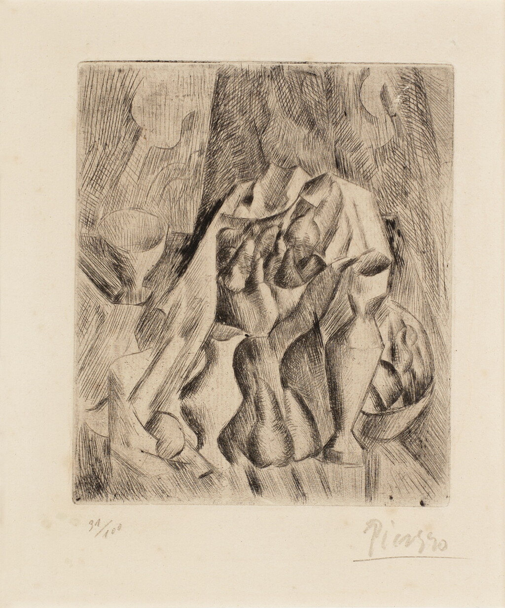 View full screen - View 1 of Lot 841. Nature morte au compotier (Bloch 18; Baer 22).