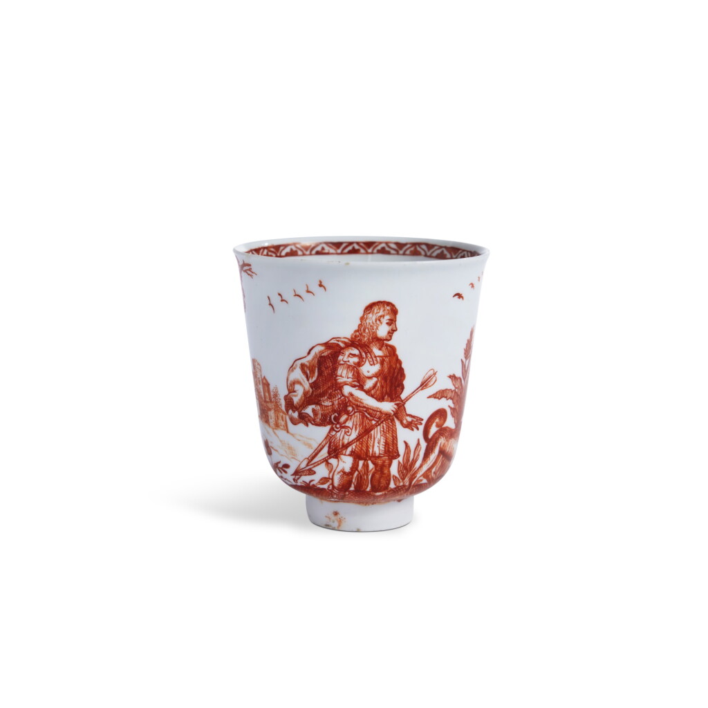 View full screen - View 1 of Lot 39. A Rare Vezzi Iron-Red Beaker, Circa 1725.