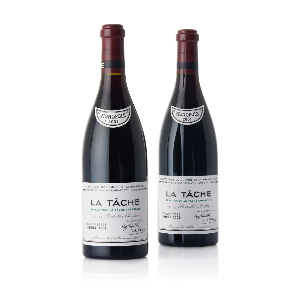 View full screen - View 1 of Lot 6355. La Tâche 2001 Domaine de la Romanée-Conti (2 BT).