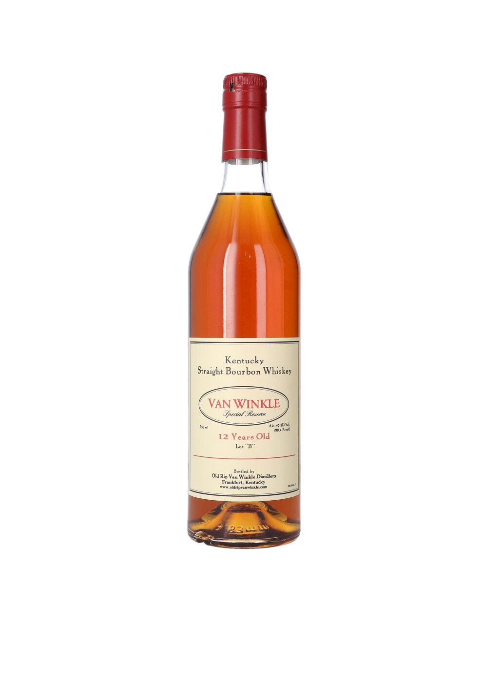 View full screen - View 1 of Lot 597. Van Winkle 12 Year Old Special Reserve Lot "B" 90.4 proof NV (1 BT75).