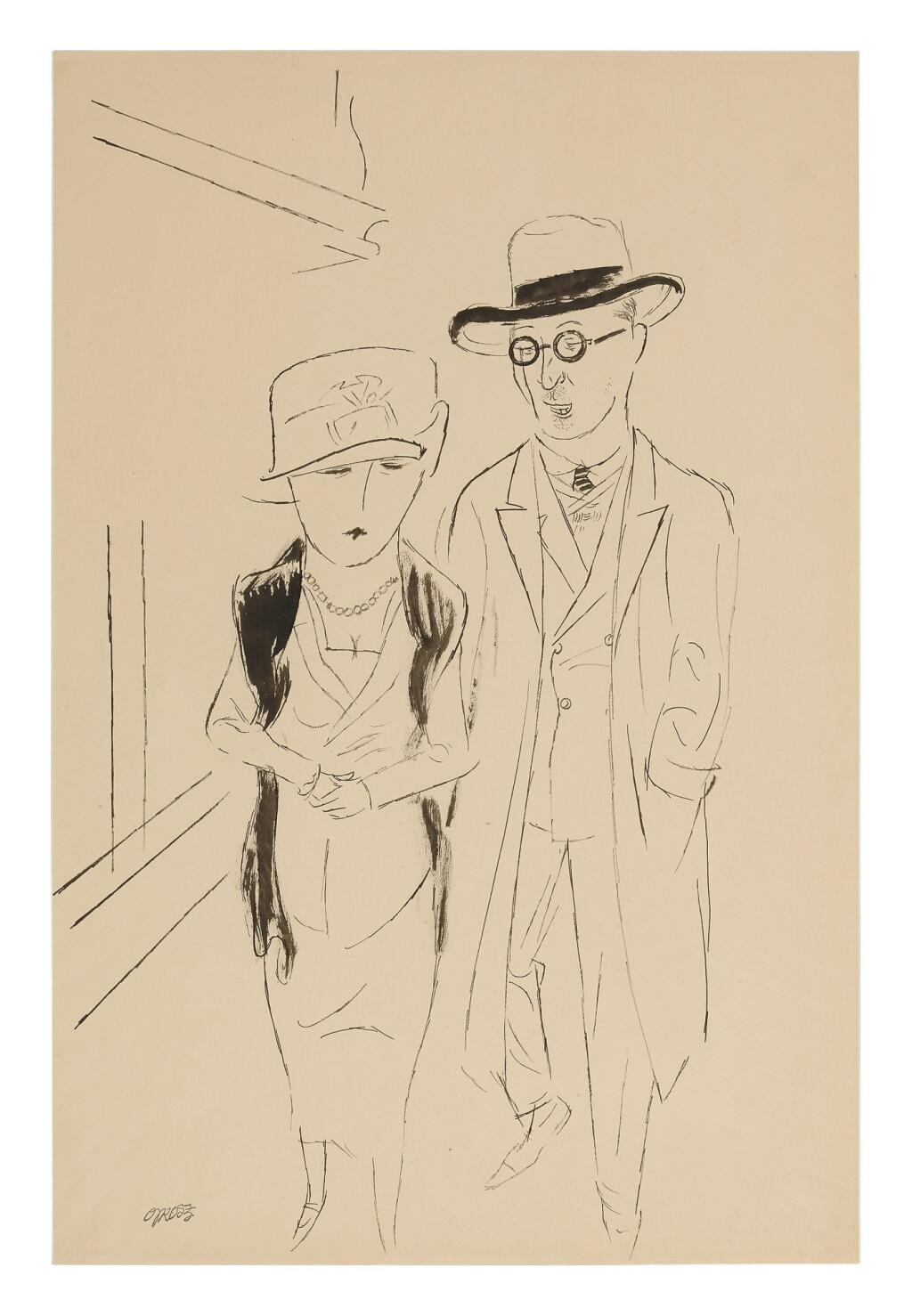 View full screen - View 1 of Lot 69. GEORGE GROSZ | PAAR (PAIR).
