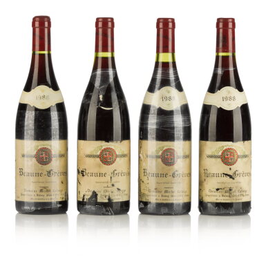 View full screen - View 1 of Lot 686. Beaune, Grèves 1988 and Volnay, Clos du Château des Ducs 2009 from Domaine Michel Lafarge (7 BT).
