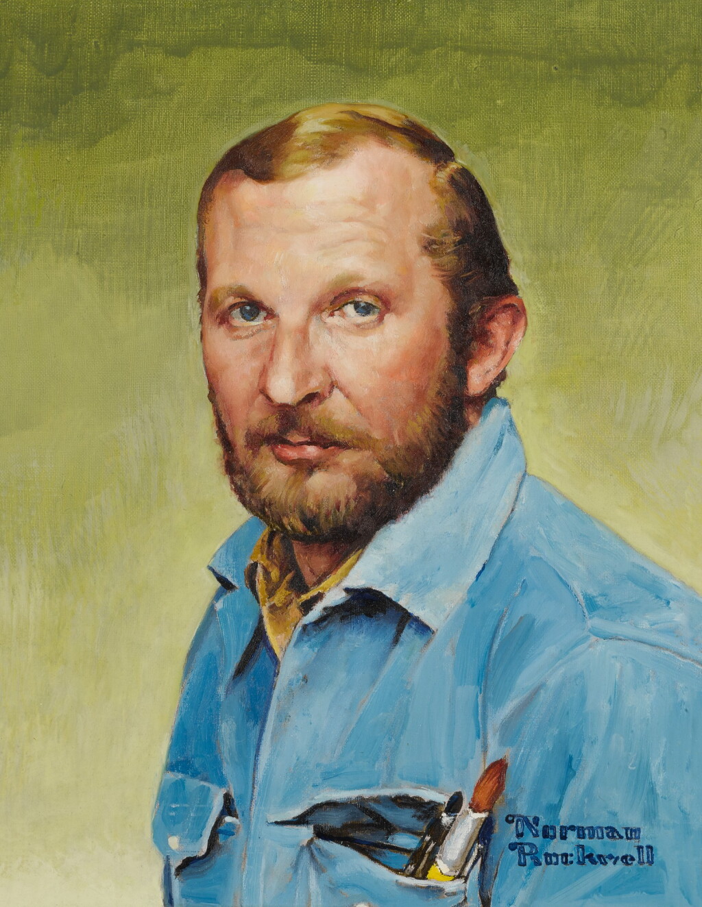 View full screen - View 1 of Lot 24. NORMAN ROCKWELL | PORTRAIT OF RICHARD SLOAN.