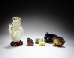 A group of six scholar's implements, Qing dynasty and 20th century | 清及二十世紀 文房器一組六件