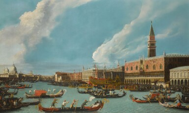 View full screen - View 1 of Lot 206. Venice, the Bucintoro returning to the molo on Ascension day.
