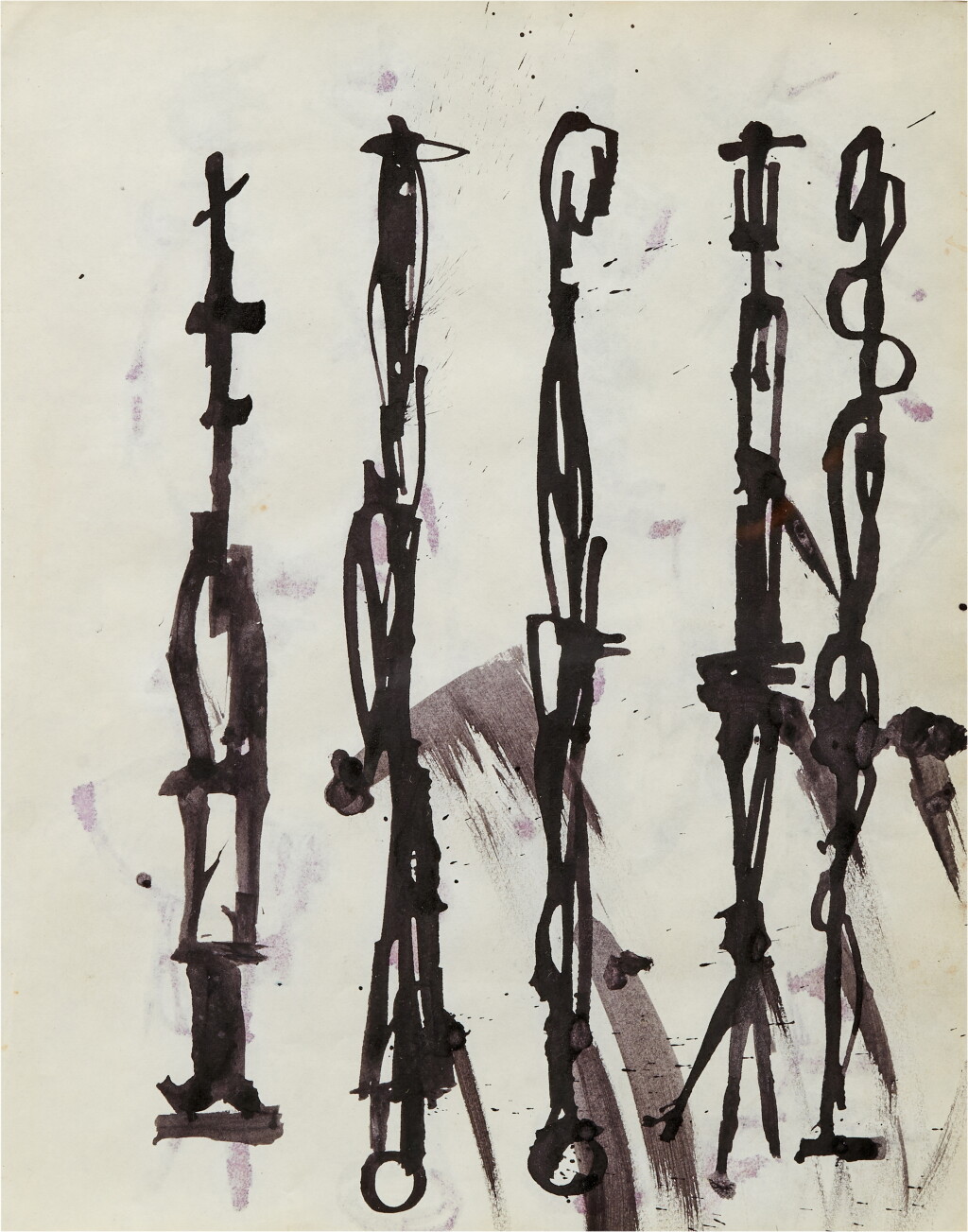 View full screen - View 1 of Lot 19. Untitled (recto, verso), 1956.