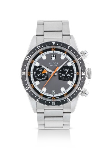 View full screen - View 1 of Lot 115. TUDOR | HERITAGE, REF 70330N STAINLESS STEEL CHRONOGRAPH WRISTWATCH WITH DATE AND BRACELET CIRCA 2011.