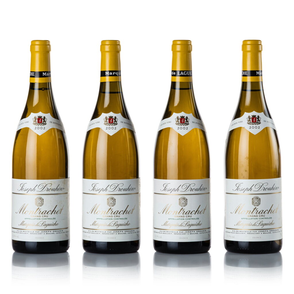 View full screen - View 1 of Lot 418. Montrachet, Marquis de Laguiche 2002 Joseph Drouhin (4 BT).