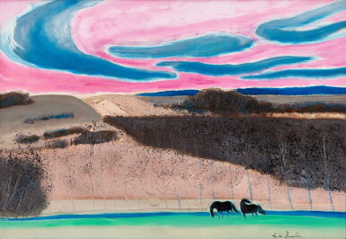 View full screen - View 1 of Lot 2025. André Brasilier 安德烈・布拉吉利 | Les marais de Loupeigne 盧佩涅濕地.
