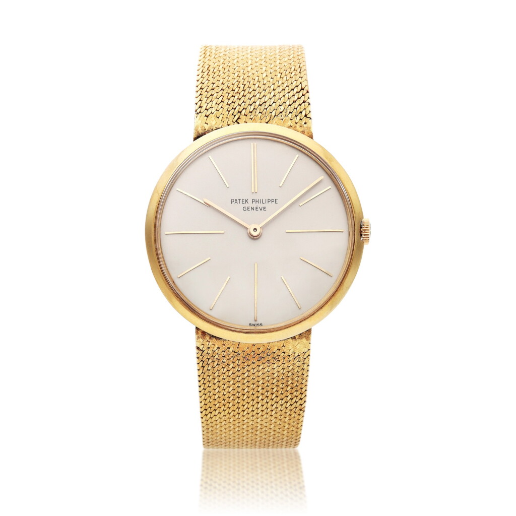 View full screen - View 1 of Lot 64. Reference 2590 Calatrava, A yellow gold bracelet watch, Circa 1965.