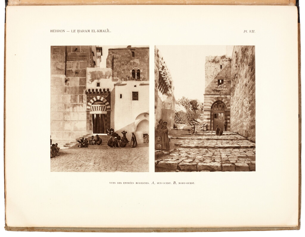 View full screen - View 1 of Lot 168. VINCENT | Hébron. Le Haram El-Khalil. Sépulture des patriarches, 1923, 2 volumes.