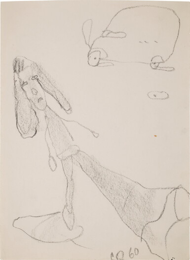 View full screen - View 1 of Lot 18. Walking Woman, Leg Foreshortened, with Van.