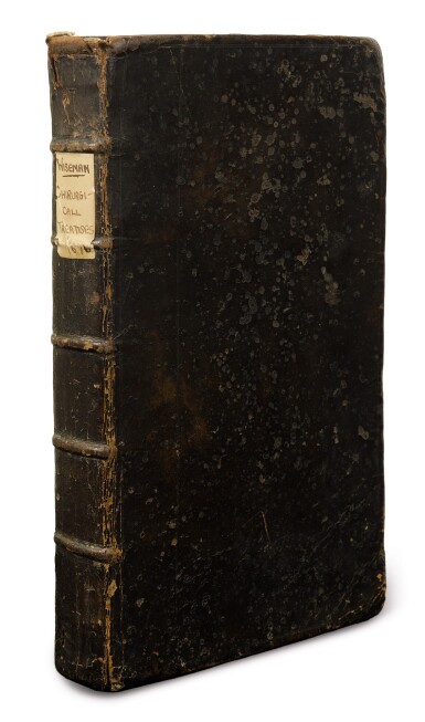 View full screen - View 1 of Lot 188. WISEMAN, RICHARD | Severall Chirurgicall Treatises. London: E. Flesher and J. Macock, for R. Royston, 1676.