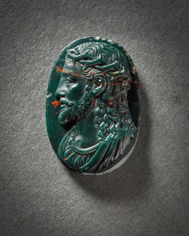 View full screen - View 1 of Lot 342. Cameo with Christ.