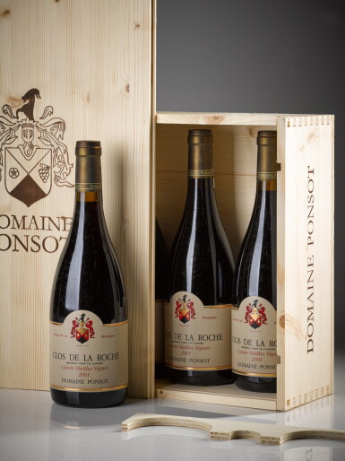 View full screen - View 1 of Lot 330. Clos de la Roche, Cuvée Vieilles Vignes 2001 Domaine Ponsot (6 BT).