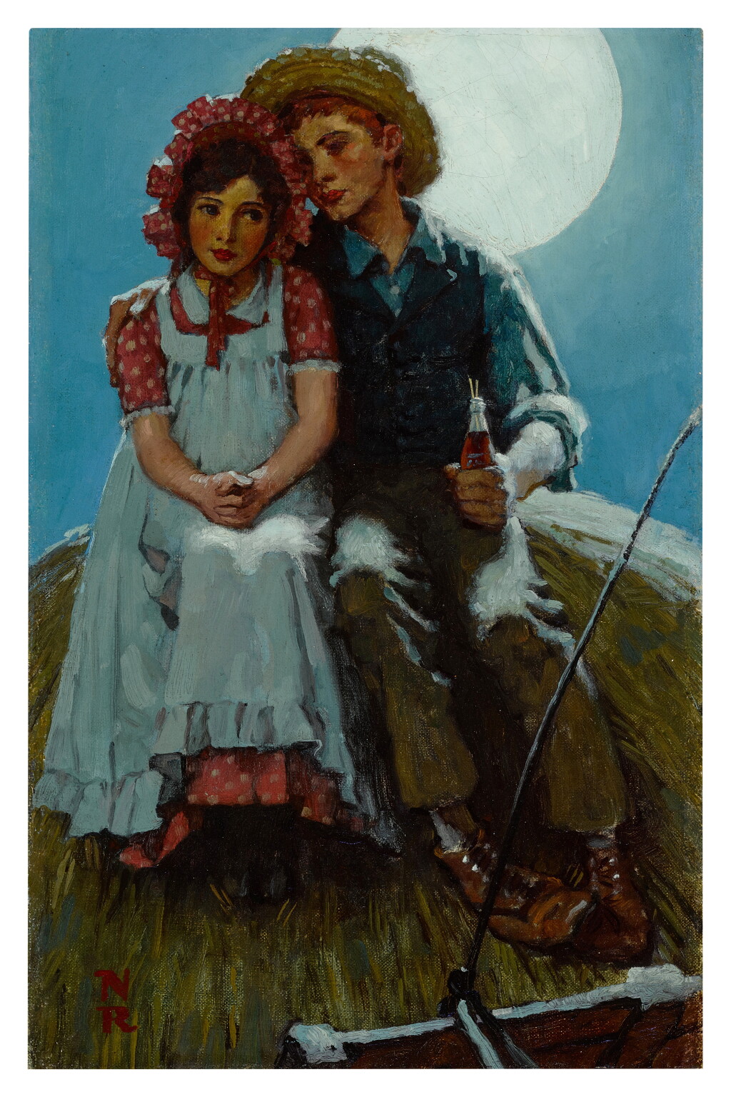 View full screen - View 1 of Lot 841. Study for Harvest Moon.