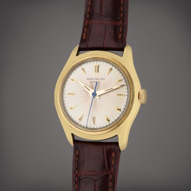 View full screen - View 1 of Lot 159. Reference 2533 | A yellow gold wristwatch, Circa 1954.