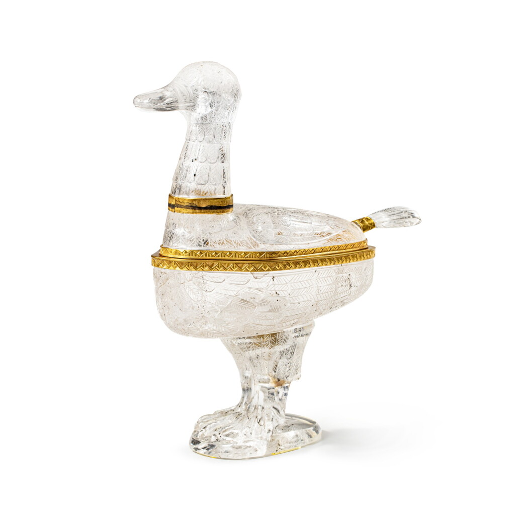 View full screen - View 1 of Lot 325. A rock-crystal cup and cover with silver-gilt mounts, Continental, late 19th century.