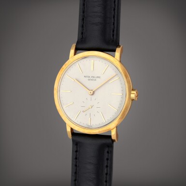 View full screen - View 1 of Lot 251. Calatrava, reference 3429J | A yellow gold wristwatch | Circa 1960.