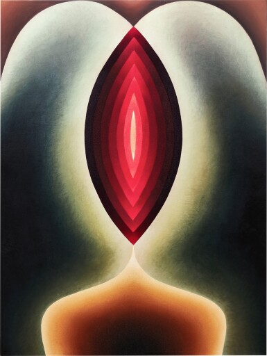 View full screen - View 1 of Lot 1106. Loie Hollowell 洛伊・霍洛韋爾 | Portrait of a Woman with Green Hair 綠髮女士肖像.