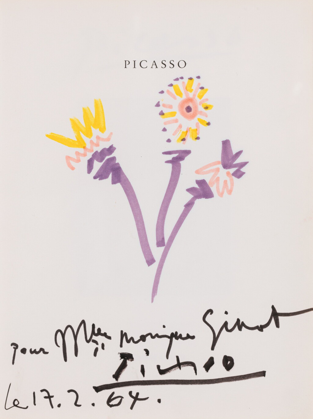 View full screen - View 1 of Lot 133. PABLO PICASSO | FLEURS.