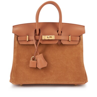 View full screen - View 1 of Lot 5455. Limited Edition Gold Swift and Chamois Doblis Grizzly Birkin 25 Gold Hardware, 2022.