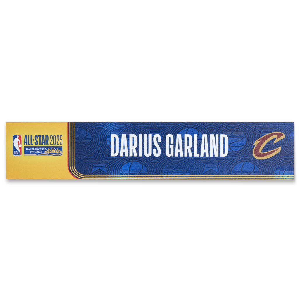 View full screen - View 1 of Lot 119. Darius Garland ‘NBA All-Star Weekend’ Locker Room Nameplate.