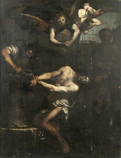 View full screen - View 1 of Lot 44. PIETRO NOVELLI DIT IL MONREALESE | CHRIST ON THE COLUMN.