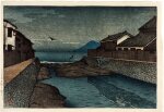 Kawase Hasui (1883-1957) | The Hori River at Obama (Obama Horikawa) | Taisho period, early 20th century