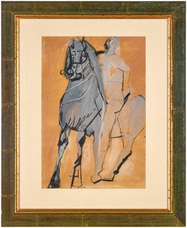 View full screen - View 1 of Lot 39. Uomo e cavallo.