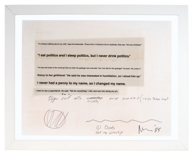 View full screen - View 1 of Lot 4. Untitled (Study for Joke Painting).