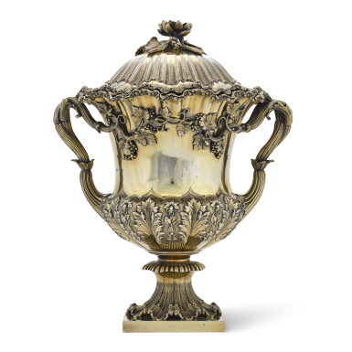 View full screen - View 1 of Lot 95. A William IV silver-gilt cup and cover, Edward Barnard & Sons, London, 1830.