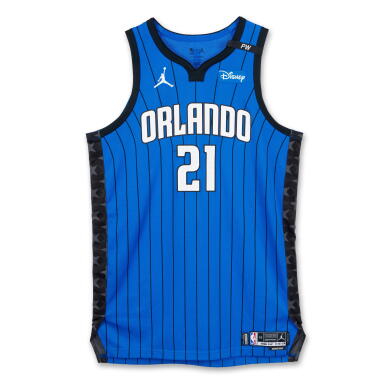 View full screen - View 1 of Lot 190. Moritz Wagner Orlando Magic 2024-2025 Emirates NBA Cup Game Worn Statement Edition Jersey .