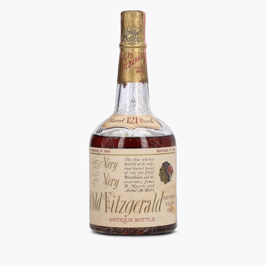 View full screen - View 1 of Lot 2508. Very Very Old Fitzgerald 15 Year Old "Blackhawk" 121 Proof 1950 (1 Bottle 4/5 Quart).