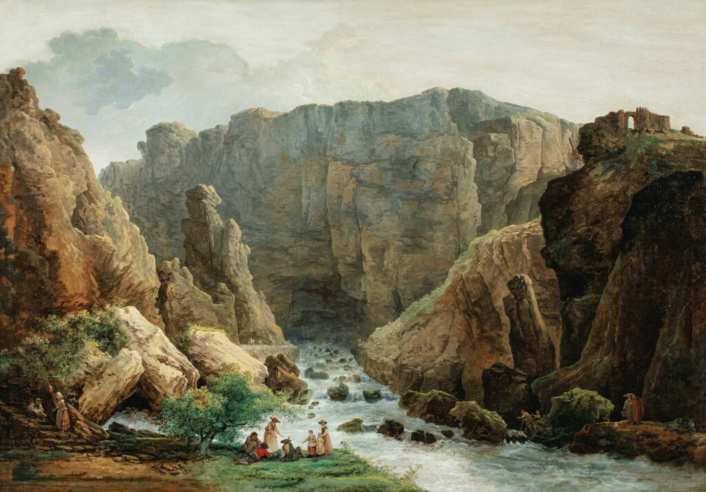 View full screen - View 1 of Lot 85. HUBERT ROBERT | THE SPRINGS AT FONTAINE DE VAUCLUSE.