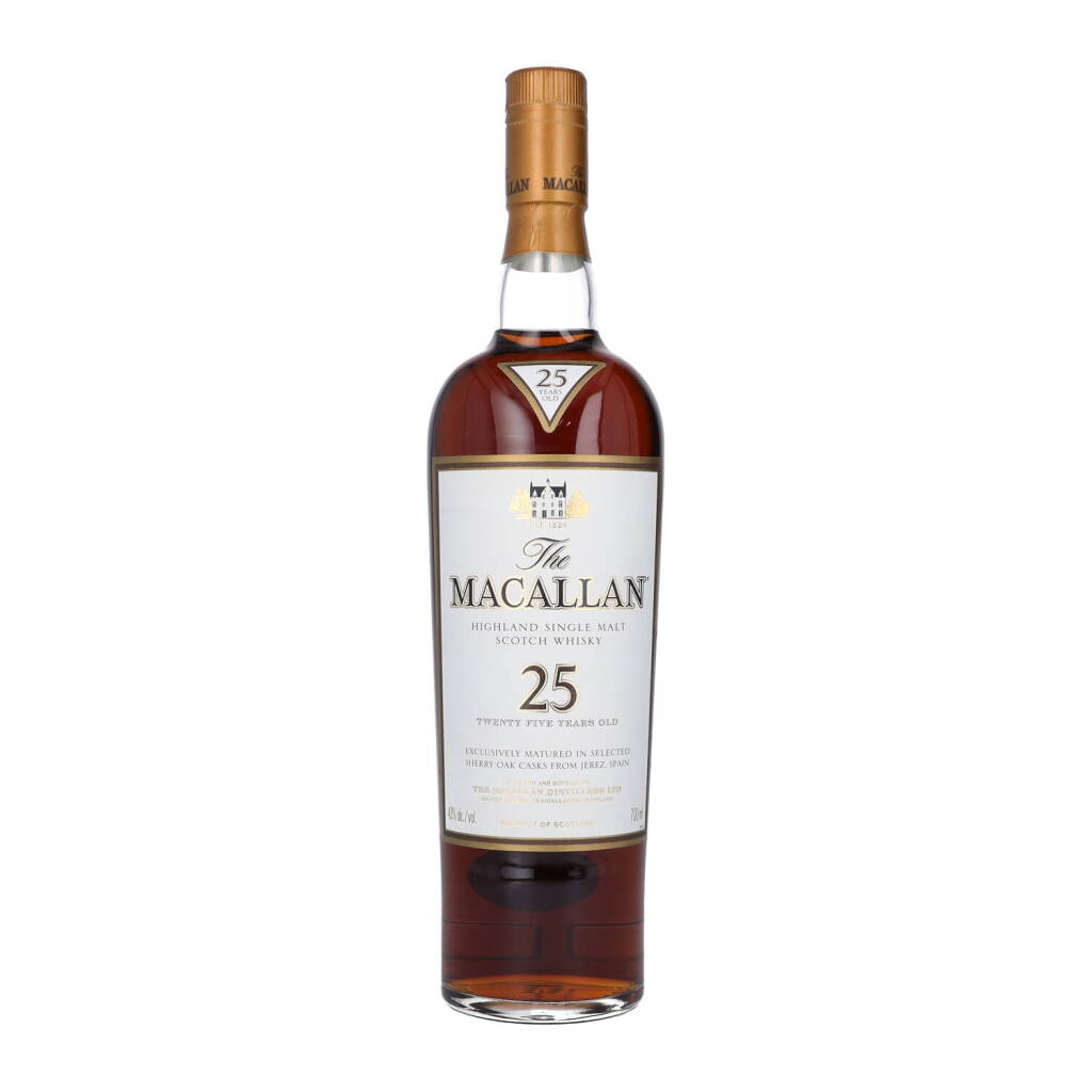 View full screen - View 1 of Lot 5023. The Macallan 25 Year Old Sherry Oak 43.0 abv NV (1 BT70).