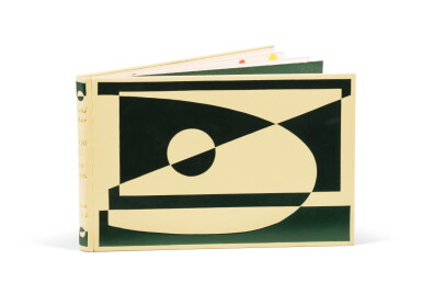 View full screen - View 1 of Lot 150. Nous avons. 1959. Reliure box mosaïqué de P-L Martin, 5 eaux-fortes de Miró..