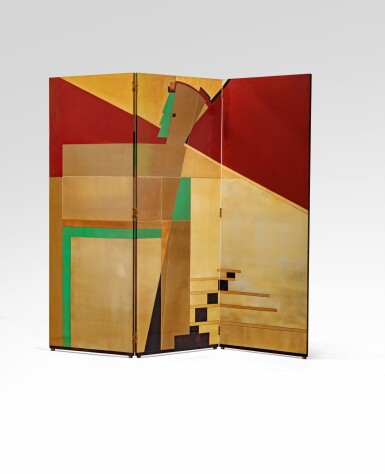 View full screen - View 1 of Lot 38. Three-sheet screen.