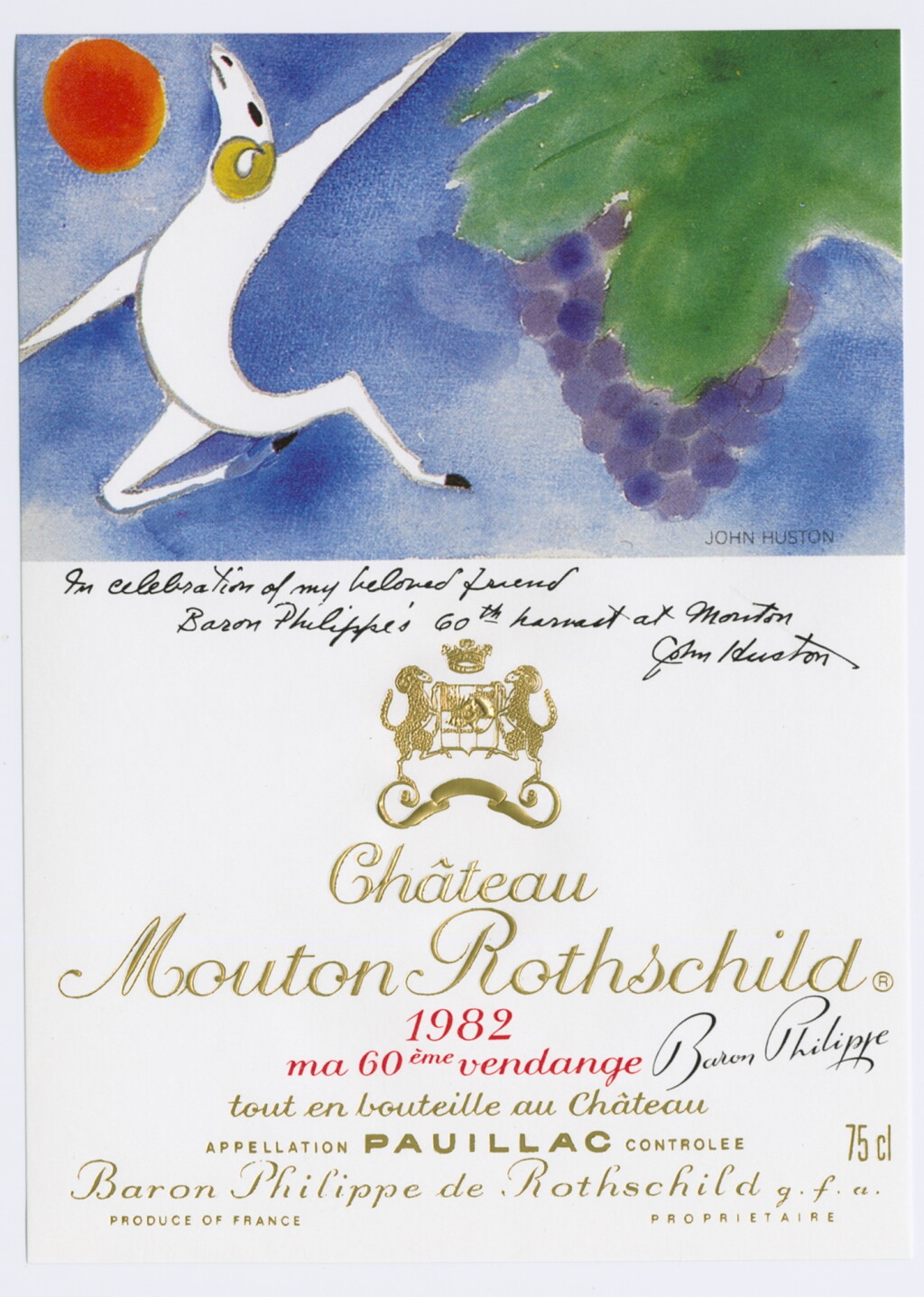 View full screen - View 1 of Lot 6807. Château Mouton Rothschild 1982 (10 BT).