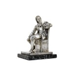A silver sculpture of Peter the Great, Sokolov, after the design by Alexander Opekushin, St Petersburg, 1872