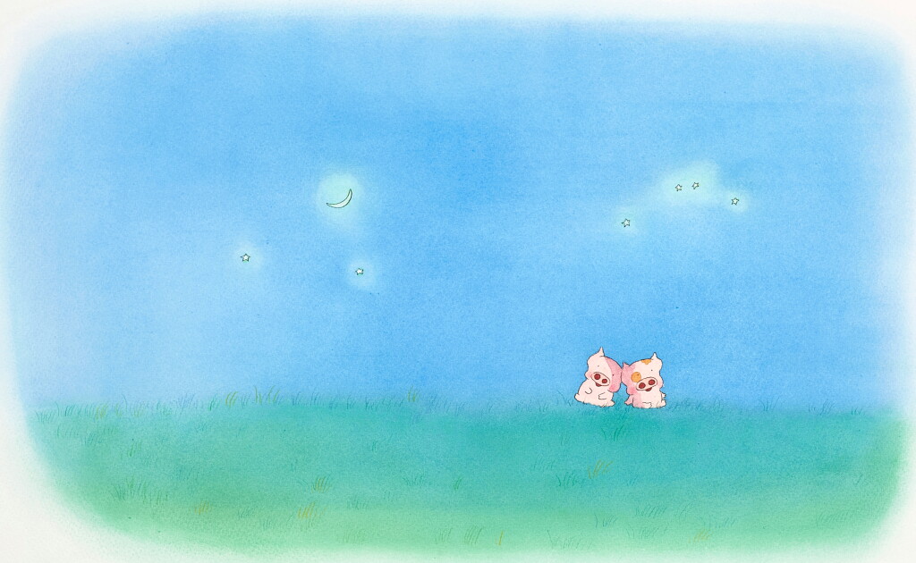 View full screen - View 1 of Lot 6007. 麥家碧@麥兜美術室,「月亮組曲」之一,「星月皎潔」| Alice Mak @ McDull Artroom, Moonlight Suites No. 1, Together we shine.