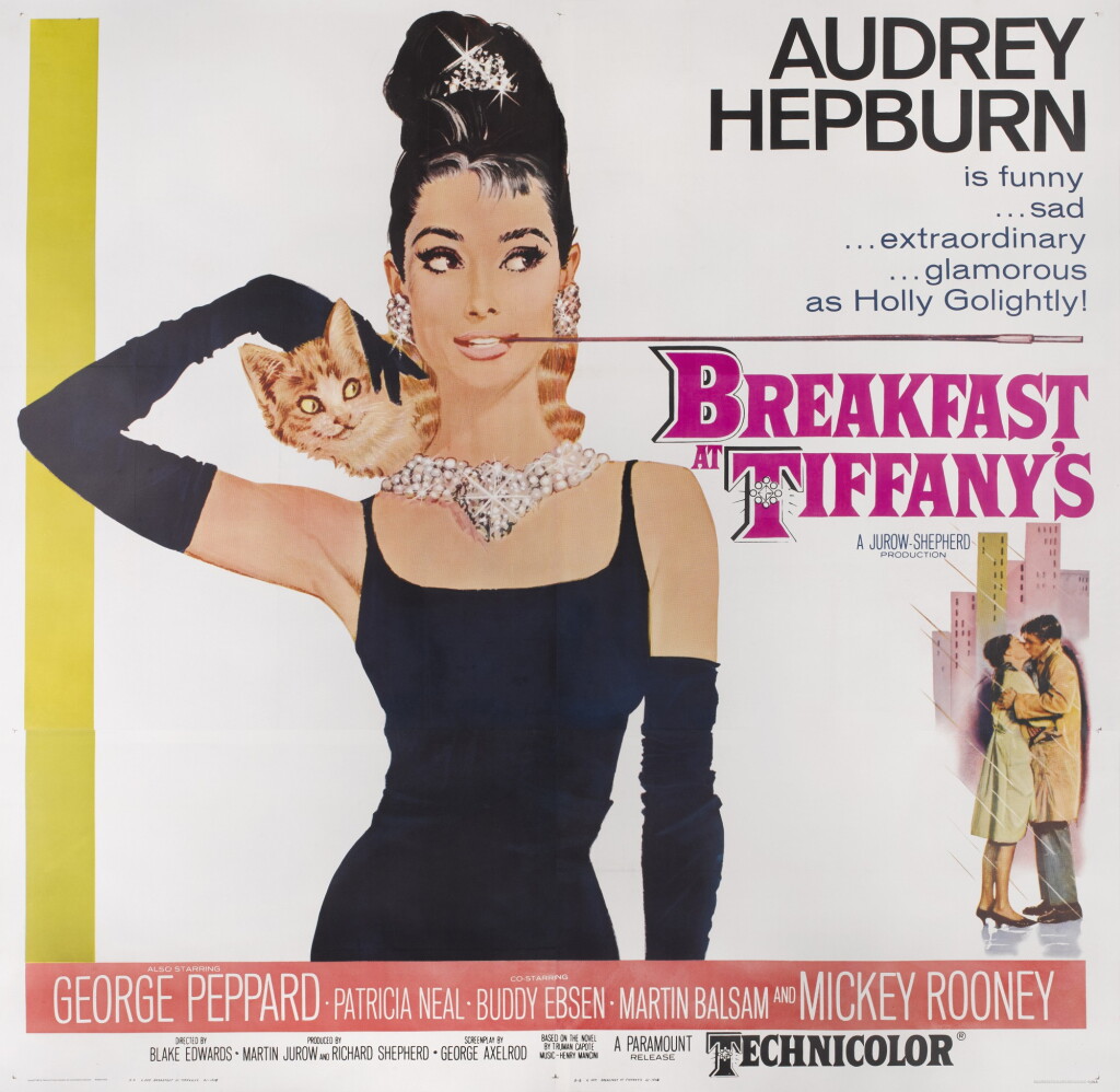 View full screen - View 1 of Lot 78. Breakfast at Tiffany's (1961), poster, US.