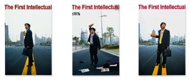 View full screen - View 1 of Lot 52. Yang Fudong 楊福東 | The First Intellectual (Set of Three) 第一個知識分子(一組三幅).