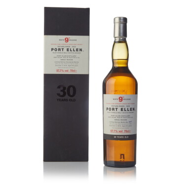 View full screen - View 1 of Lot 241. Port Ellen 9th Annual Release 30 Year Old 57.7 abv 1978 (1 BT 70cl).