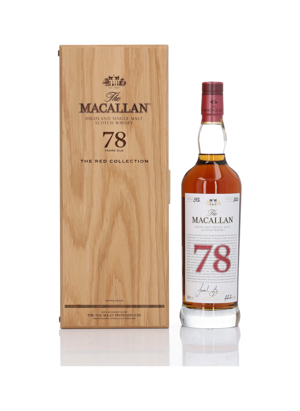 View full screen - View 1 of Lot 1. The Macallan The Red Collection 78 Year Old 42.2 abv NV (1 Bottle 70cl).