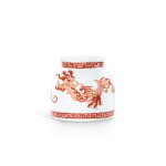 An exceedingly rare iron-red decorated 'phoenix' waterpot, Mark and period of Yongzheng | 清雍正 礬紅彩夔鳳紋水盂 《大清雍正年製》款