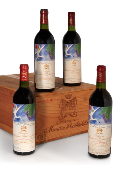 View full screen - View 1 of Lot 1038. Château Mouton Rothschild 1982 (12 BT).