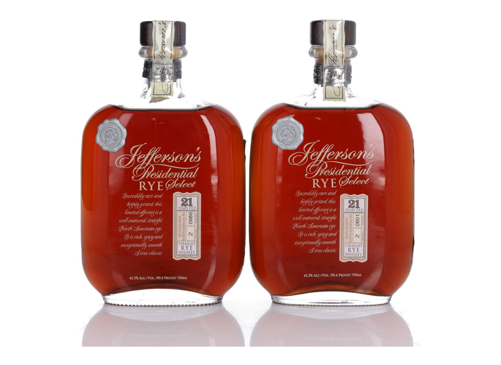 全螢幕檢視 - 查看267Jefferson's Presidential Select Rye 21 Year Old 90.4 Proof NV (2 Bottles 75cl)的1